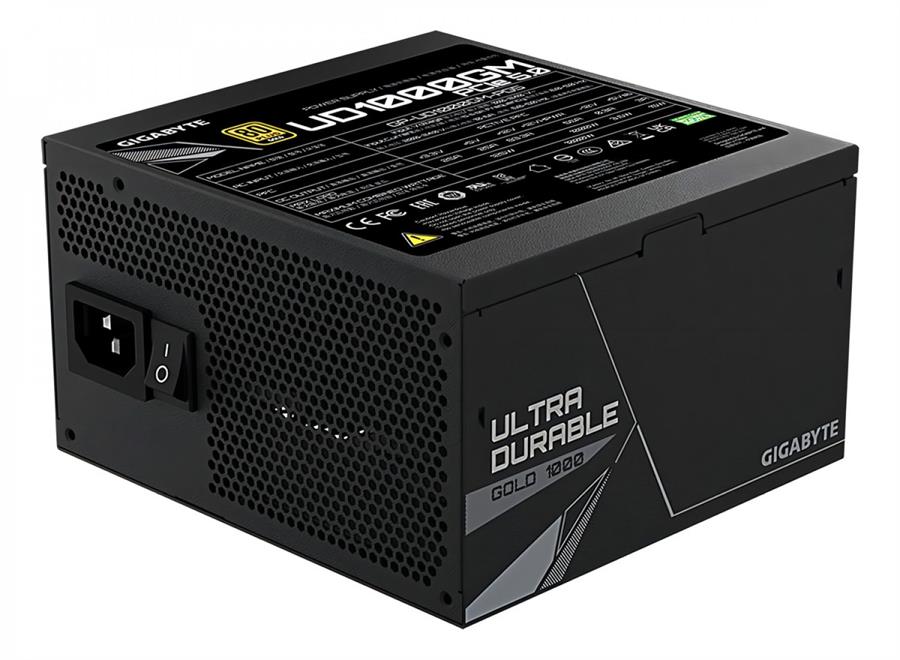 FUENTE GAMER GIGABYTE 1000W PG5 80 PLUS GOLD FULL MODULAR